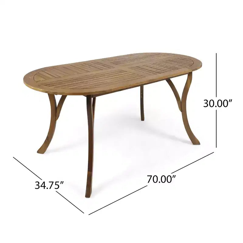 Ensemble de salle à manger 7 pièces Christopher Knight Home Arletta en maille et bois d'acacia