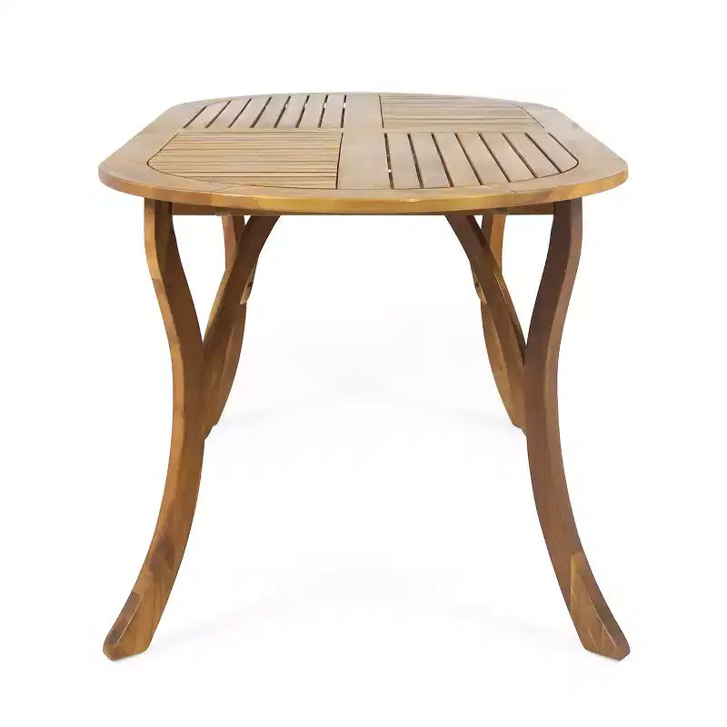 Ensemble de salle à manger 7 pièces Christopher Knight Home Arletta en maille et bois d'acacia