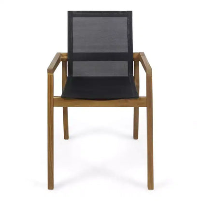 Ensemble de salle à manger 7 pièces Christopher Knight Home Arletta en maille et bois d'acacia