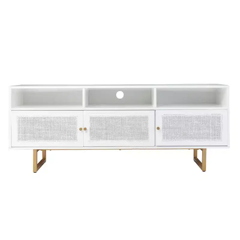 Mursley Media Cabinet with Storage - White - SEI