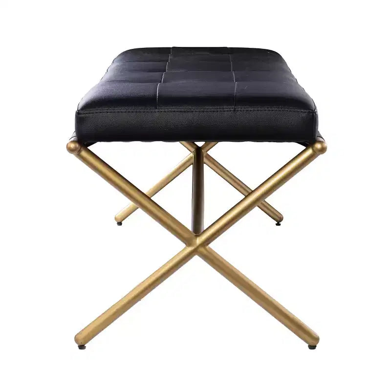 Clairvoix Upholstered Entryway Bench - Black - SEI