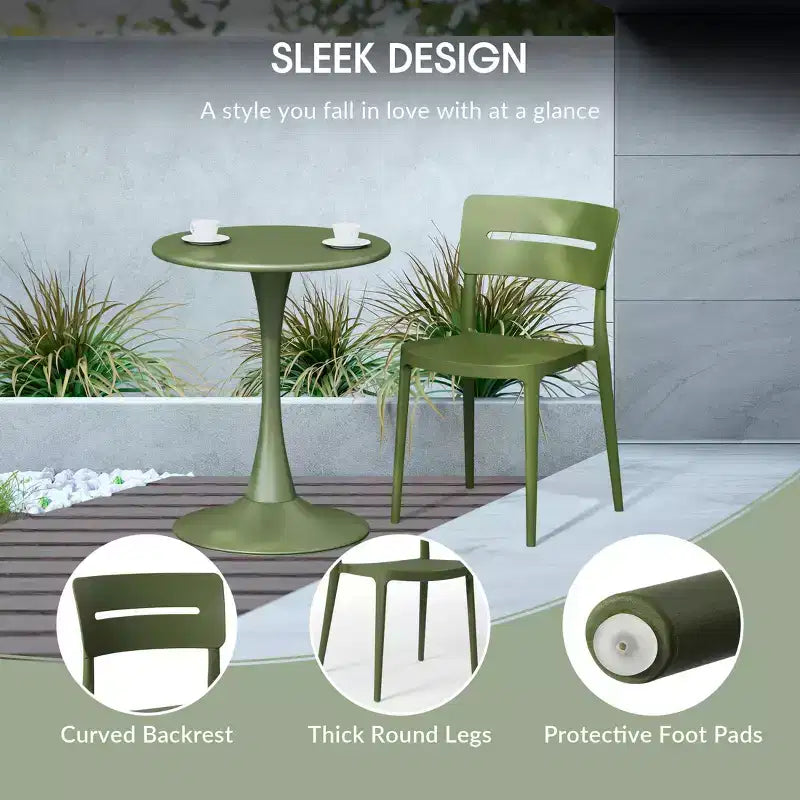 WestinTrends Playa 7-Piece Outdoor Rectangular Metal Patio Dining Table Set With Stackable Patio Chairs