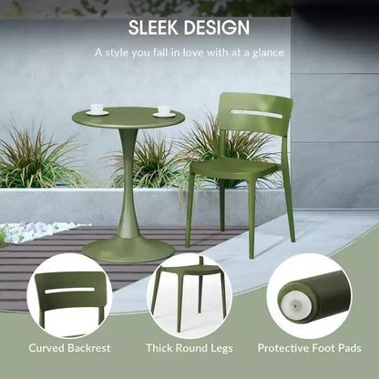 WestinTrends Playa 7-Piece Outdoor Rectangular Metal Patio Dining Table Set With Stackable Patio Chairs