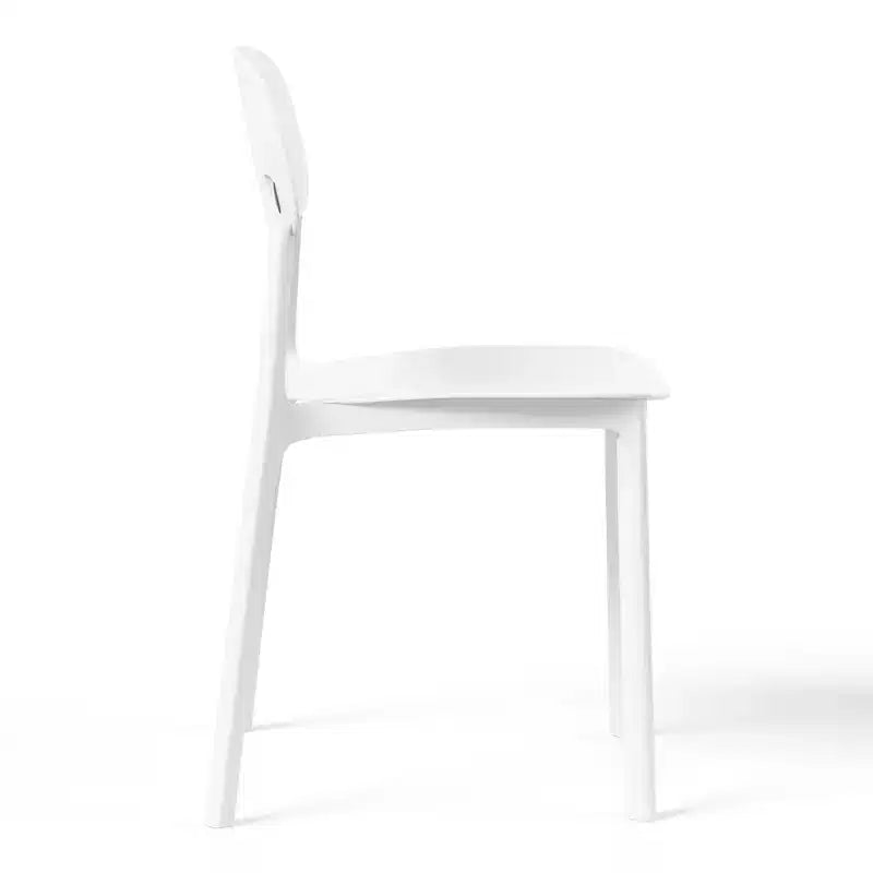Ensemble de salle à manger d'extérieur rectangulaire en métal 7 pièces WestinTrends Playa avec chaises d'appoint empilables de style moderne du milieu du siècle