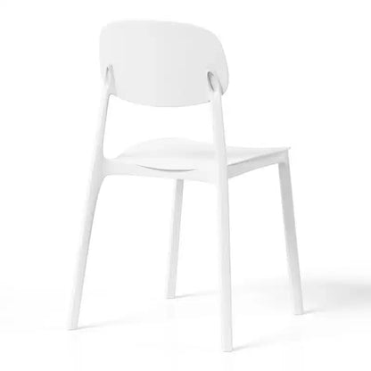 Ensemble de salle à manger d'extérieur rectangulaire en métal 7 pièces WestinTrends Playa avec chaises d'appoint empilables de style moderne du milieu du siècle