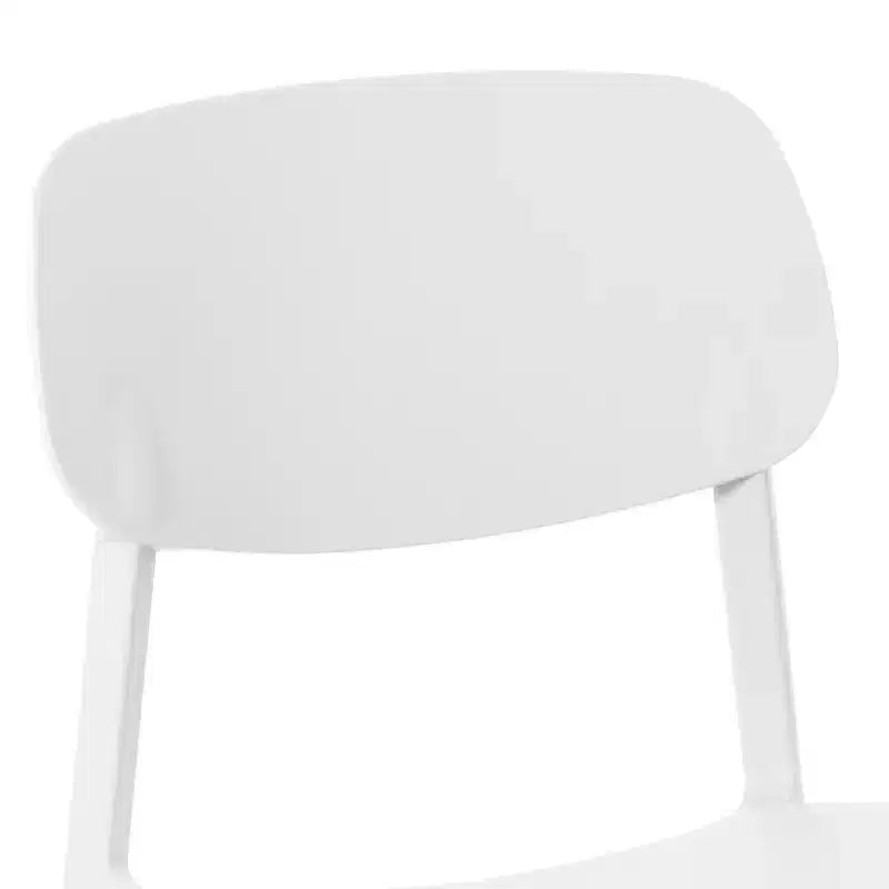 Ensemble de salle à manger d'extérieur rectangulaire en métal 7 pièces WestinTrends Playa avec chaises d'appoint empilables de style moderne du milieu du siècle