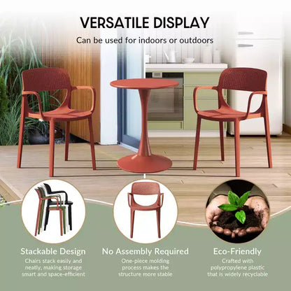 WestinTrends Playa 7-Piece Outdoor Rectangular Metal Patio Dining Table Set With Stackable Patio Dining Chairs