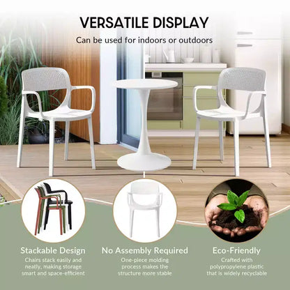 WestinTrends Playa 7-Piece Outdoor Rectangular Metal Patio Dining Table Set With Stackable Patio Dining Chairs