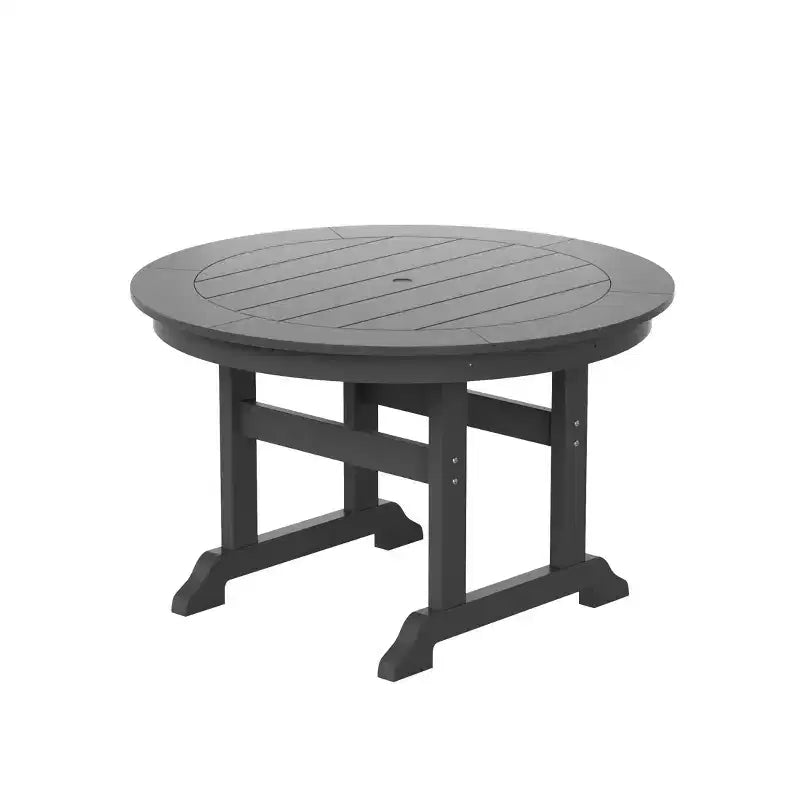 WestinTrends Malibu 5-Piece HDPE Outdoor Patio Chair and Round Table Dining Set