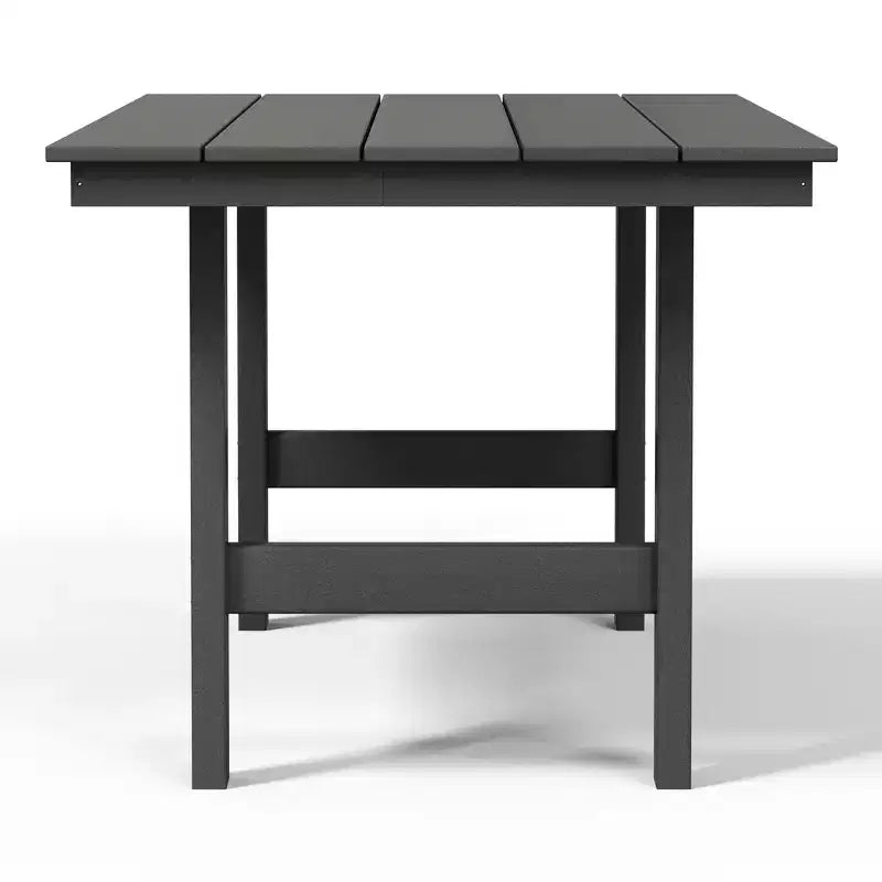 WestinTrends Ashore 6-Piece Outdoor HDPE Rectangular Patio Dining Table Set with Bench