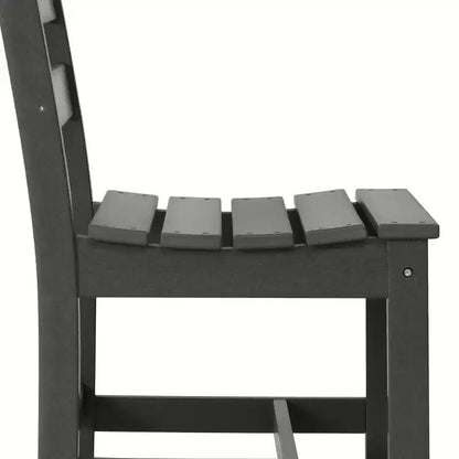 WestinTrends Ashore 6-Piece Outdoor HDPE Rectangular Patio Dining Table Set with Bench