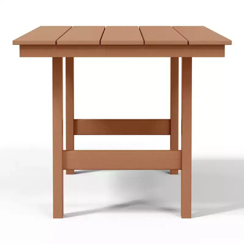 WestinTrends Ashore 6-Piece Outdoor HDPE Rectangular Patio Dining Table Set with Bench