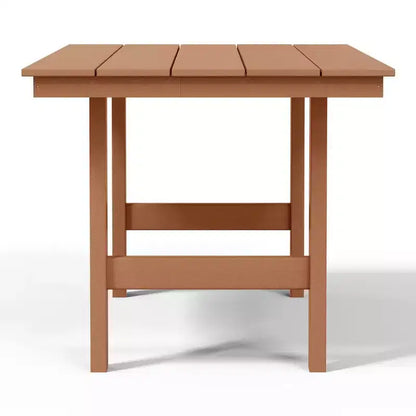 WestinTrends Ashore 6-Piece Outdoor HDPE Rectangular Patio Dining Table Set with Bench