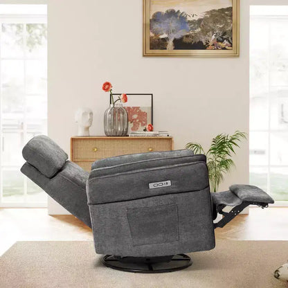 Fauteuil inclinable pivotant et coulissant EROMMY avec appuis-tête et accoudoirs réglables