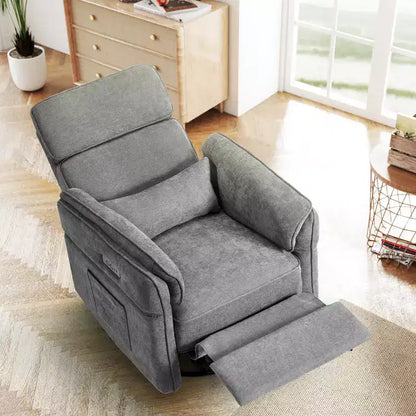 Fauteuil inclinable pivotant et coulissant EROMMY avec appuis-tête et accoudoirs réglables