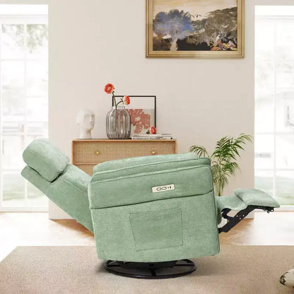 Fauteuil inclinable pivotant et coulissant EROMMY avec appuis-tête et accoudoirs réglables