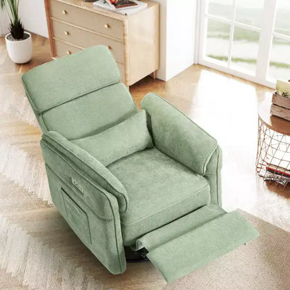 Fauteuil inclinable pivotant et coulissant EROMMY avec appuis-tête et accoudoirs réglables
