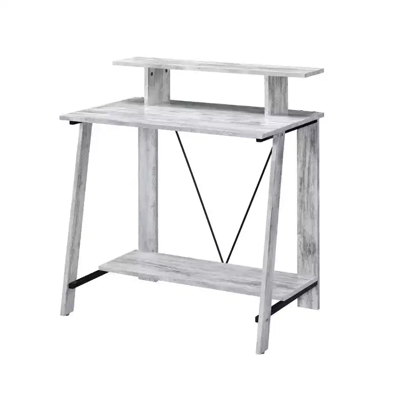 Bureau de travail HomeRoots 32 blanc vieilli