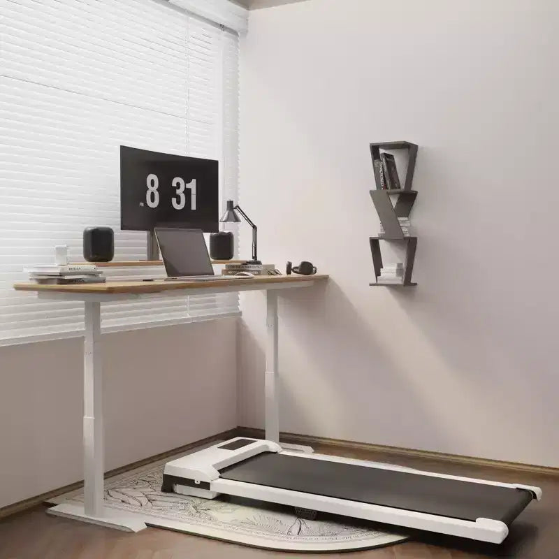 NAYSAYE Walking Pad Spacious Running Area 220 lbs Weight Capacity for Home or Office Workouts, White, 47.64*19.09*4.92