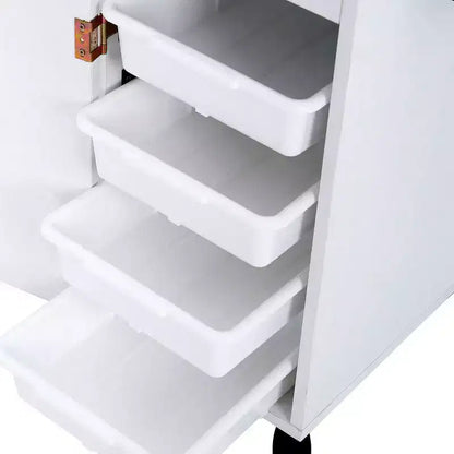 Chariot de rangement Karl Home Salon, support pour sèche-cheveux, noir