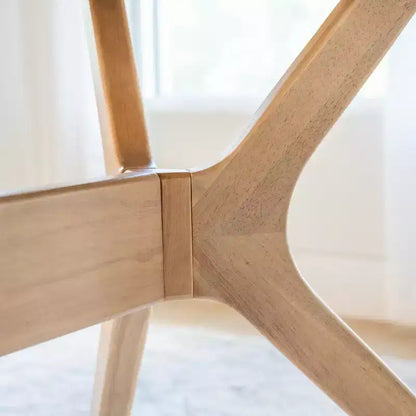 Plank+Beam 62 Verso Oval Dining Table for 4, Solid Wood Kitchen Table for Dinner Room