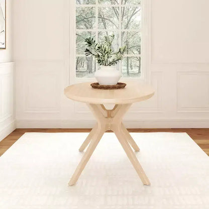 Plank+Beam 62 Verso Oval Dining Table for 4, Solid Wood Kitchen Table for Dinner Room