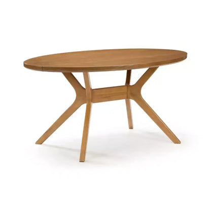 Plank+Beam 62 Verso Oval Dining Table for 4, Solid Wood Kitchen Table for Dinner Room
