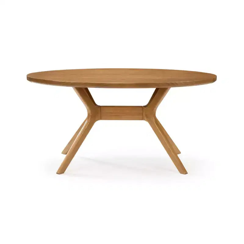 Plank+Beam 62 Verso Oval Dining Table for 4, Solid Wood Kitchen Table for Dinner Room