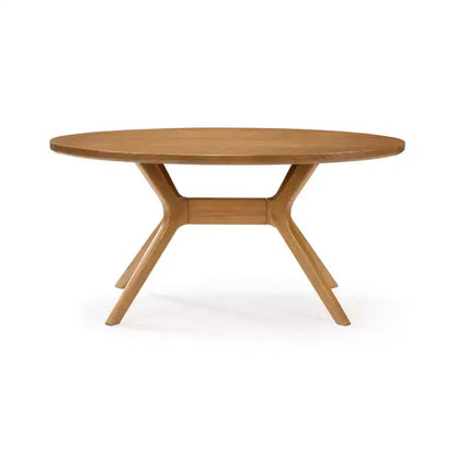 Plank+Beam 62 Verso Oval Dining Table for 4, Solid Wood Kitchen Table for Dinner Room