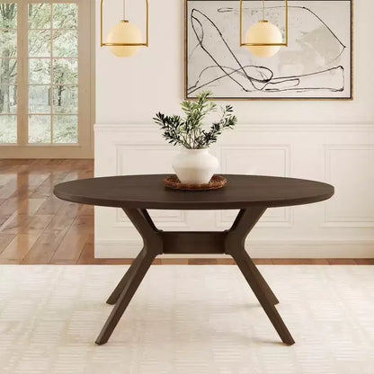 Plank+Beam 62 Verso Oval Dining Table for 4, Solid Wood Kitchen Table for Dinner Room