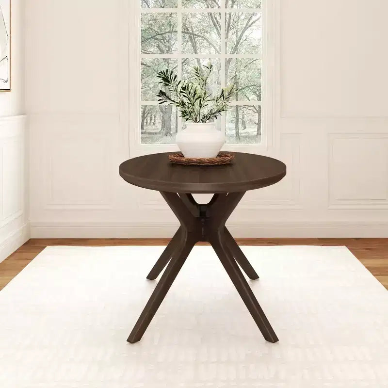 Plank+Beam 62 Verso Oval Dining Table for 4, Solid Wood Kitchen Table for Dinner Room