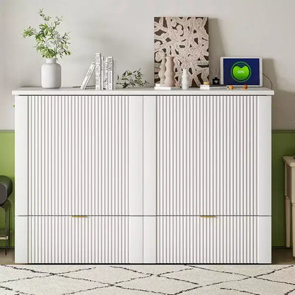 Lit escamotable pleine taille CLIHOME avec tiroir et prises et ports USB, conception de structure à poulie