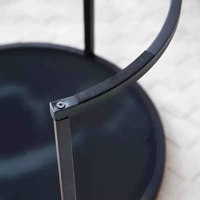 Round Nesting Coffee Table Set of 2 End Table Cocktail Table Center Table Side Table with Sturdy Metal Frame - ModernLuxe