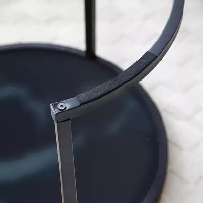 Round Nesting Coffee Table Set of 2 End Table Cocktail Table Center Table Side Table with Sturdy Metal Frame - ModernLuxe