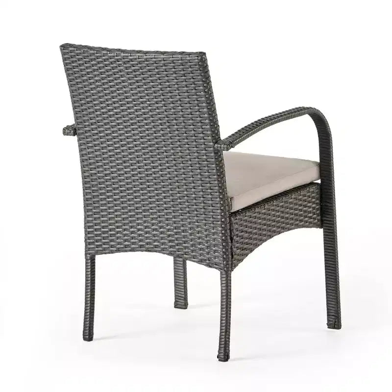 Christopher Knight Home Elmar Ensemble de salle à manger extensible 7 pièces en bois d'acacia et osier