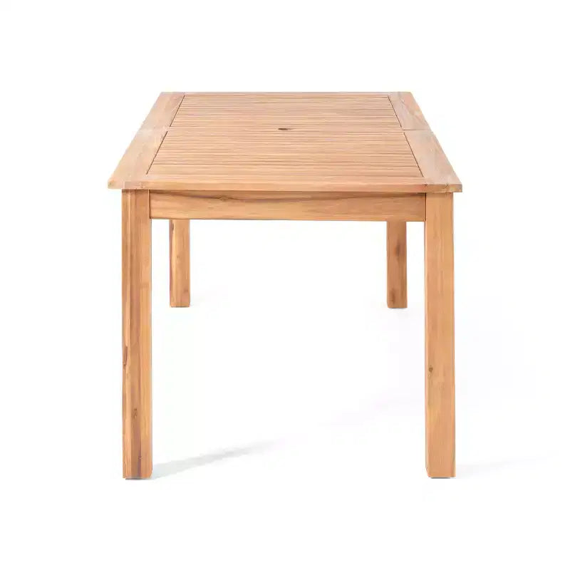 Christopher Knight Home Elmar Ensemble de salle à manger extensible 7 pièces en bois d'acacia et osier