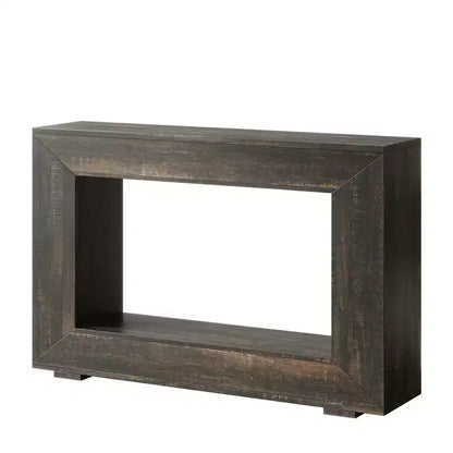 Table console rustique en bois MAYEERTY de style ferme avec charme vintage et simplicité