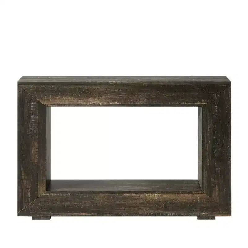 Table console rustique en bois MAYEERTY de style ferme avec charme vintage et simplicité