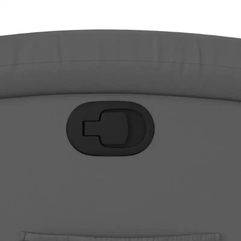 Fauteuil inclinable manuel VidaXL avec dossier/repose-pieds réglable, canapé inclinable en similicuir gris pour un confort optimal