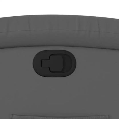 Fauteuil inclinable manuel VidaXL avec dossier/repose-pieds réglable, canapé inclinable en similicuir gris pour un confort optimal