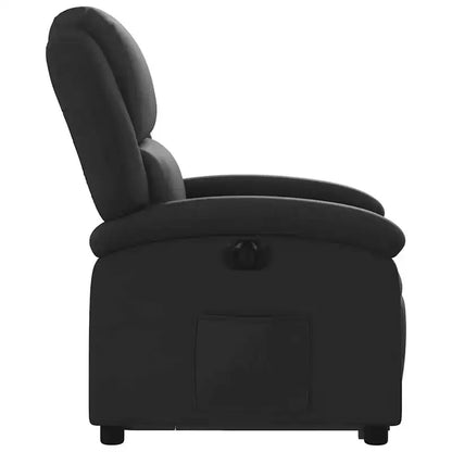 Fauteuil inclinable manuel VidaXL avec dossier/repose-pieds réglable, canapé inclinable en similicuir gris pour un confort optimal
