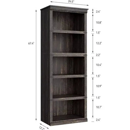 Étagère à 3 niveaux, bibliothèque en bois sur pied, organisateur de rangement, étagère de présentation, pour l'affichage de livres et de décorations d'intérieur