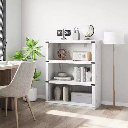 Étagère à 3 niveaux, bibliothèque en bois sur pied, organisateur de rangement, étagère de présentation, pour l'affichage de livres et de décorations d'intérieur