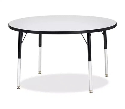 Jonti-Craft Berries Elementary Height Color Edge Round Table 42 x 42 in Black