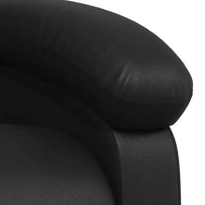 Fauteuil inclinable de massage vidaXL, dossier/repose-pieds réglable - Noir