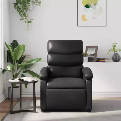 Fauteuil inclinable de massage vidaXL, dossier/repose-pieds réglable - Noir