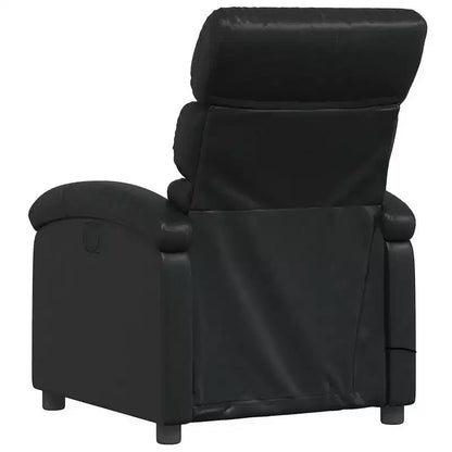 Fauteuil inclinable de massage vidaXL, dossier/repose-pieds réglable - Noir