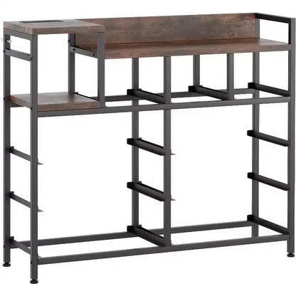 9-Drawer Storage Dresser - Steel/MDF Frame with Charging Station, 3-Size Drawers for Bedroom/Living Room