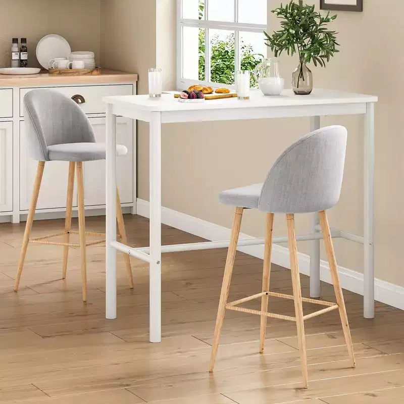 PexFix 47 Counter Height Pub Bar Table White Rectangular Dining Counter Tables For Cafe Kitchen And Studyroom