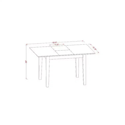 HomeStock Ensemble Table à manger rectangulaire Chaises en lin Finition acajou